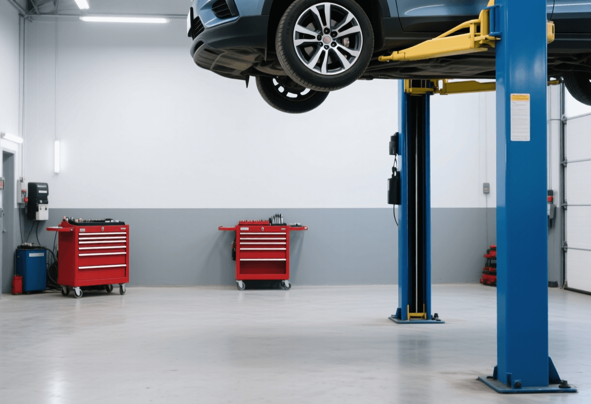 Autowerkstatt mit Mechaniker - SEO für KFZ-Betriebe