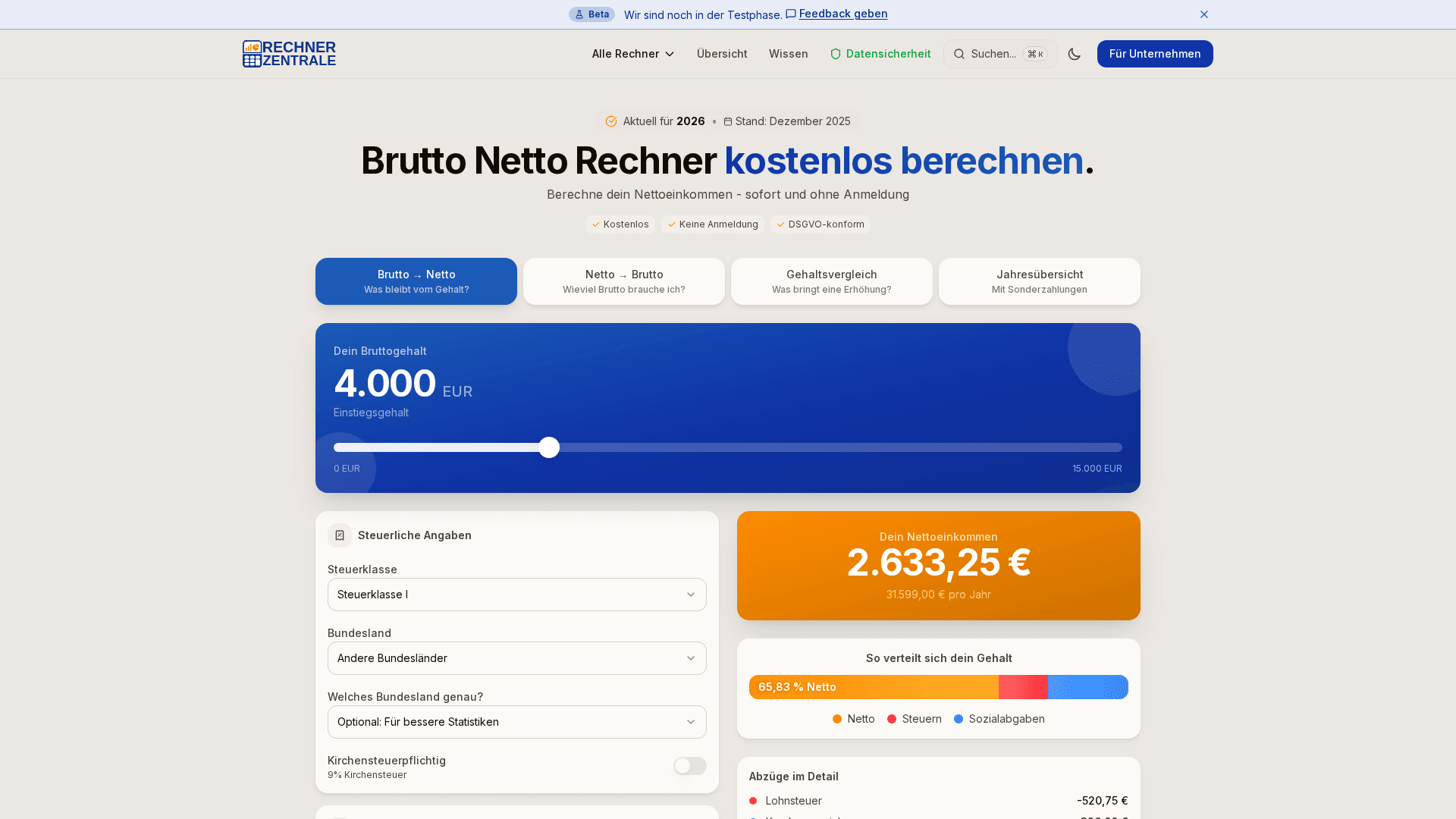 Rechnerzentrale Startseite