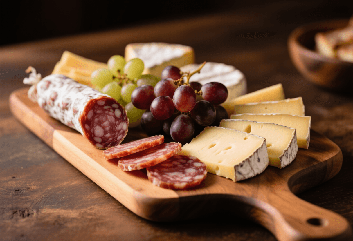 Appetitliches Foto von Feinkost- und Deli-Produkten