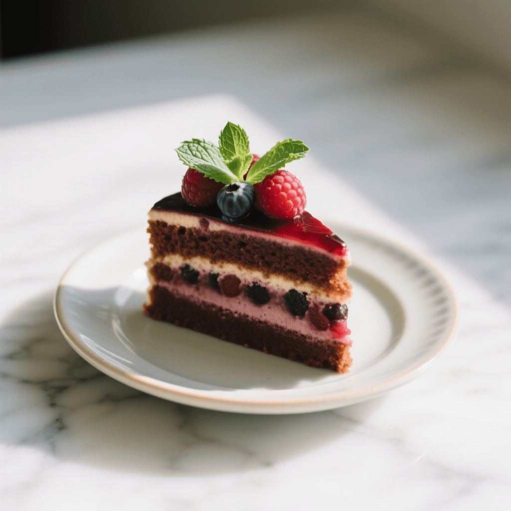 Appetitliches Dessert-Foto, professionell aufbereitet