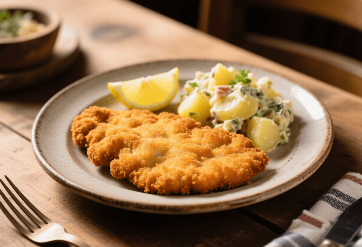 Appetitliches Foto regionaler Zutaten und Gerichte