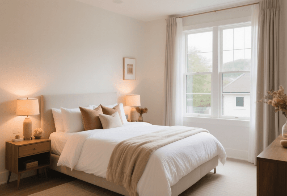 Aufbereitetes Schlafzimmer-Foto für ein Immobilien-Exposé