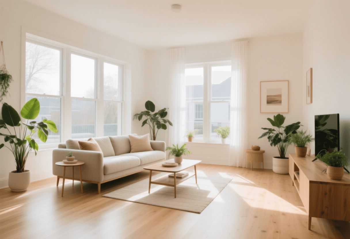 Aufbereitetes Wohnzimmer-Foto für ein Immobilien-Exposé