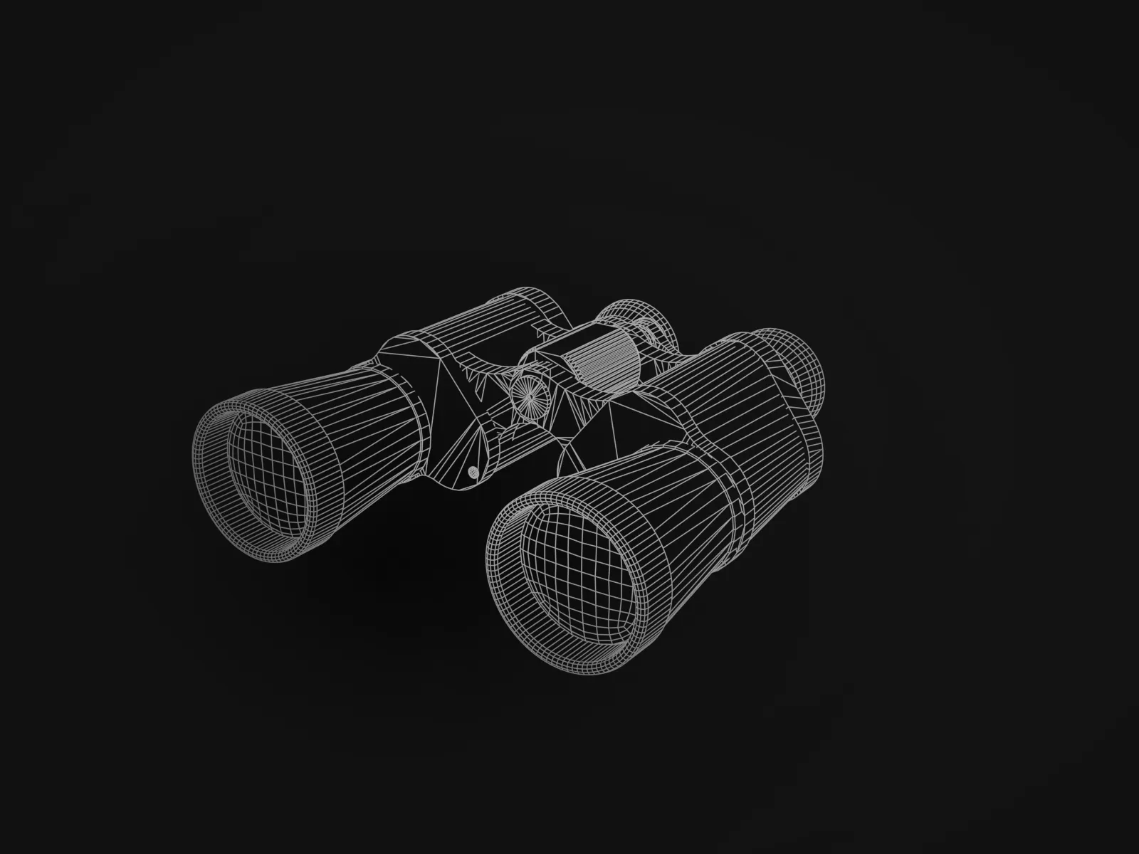Entstehung eines 3D-Bildes: Drahtgitter